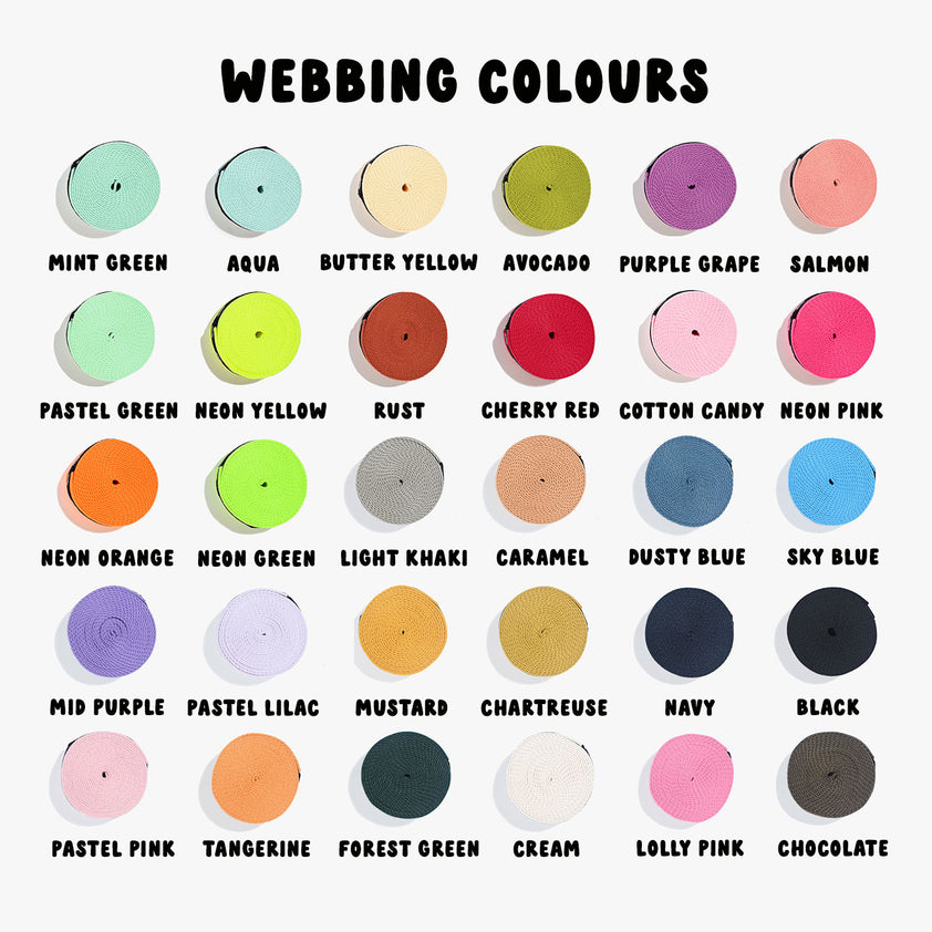 KATM Webbing for Mule Tote | Assorted Colours – KYLIE AND THE MACHINE