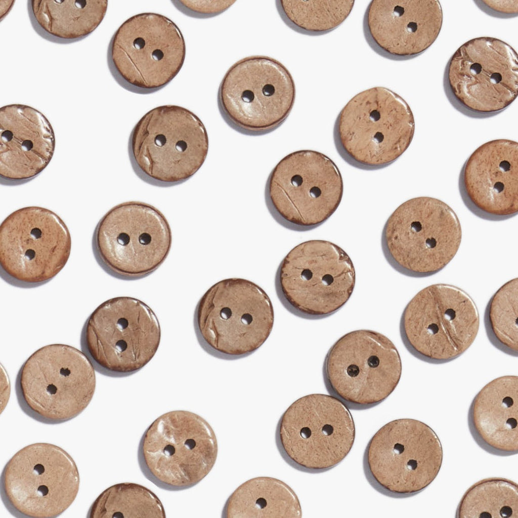 Coconut Shell Buttons 15mm 