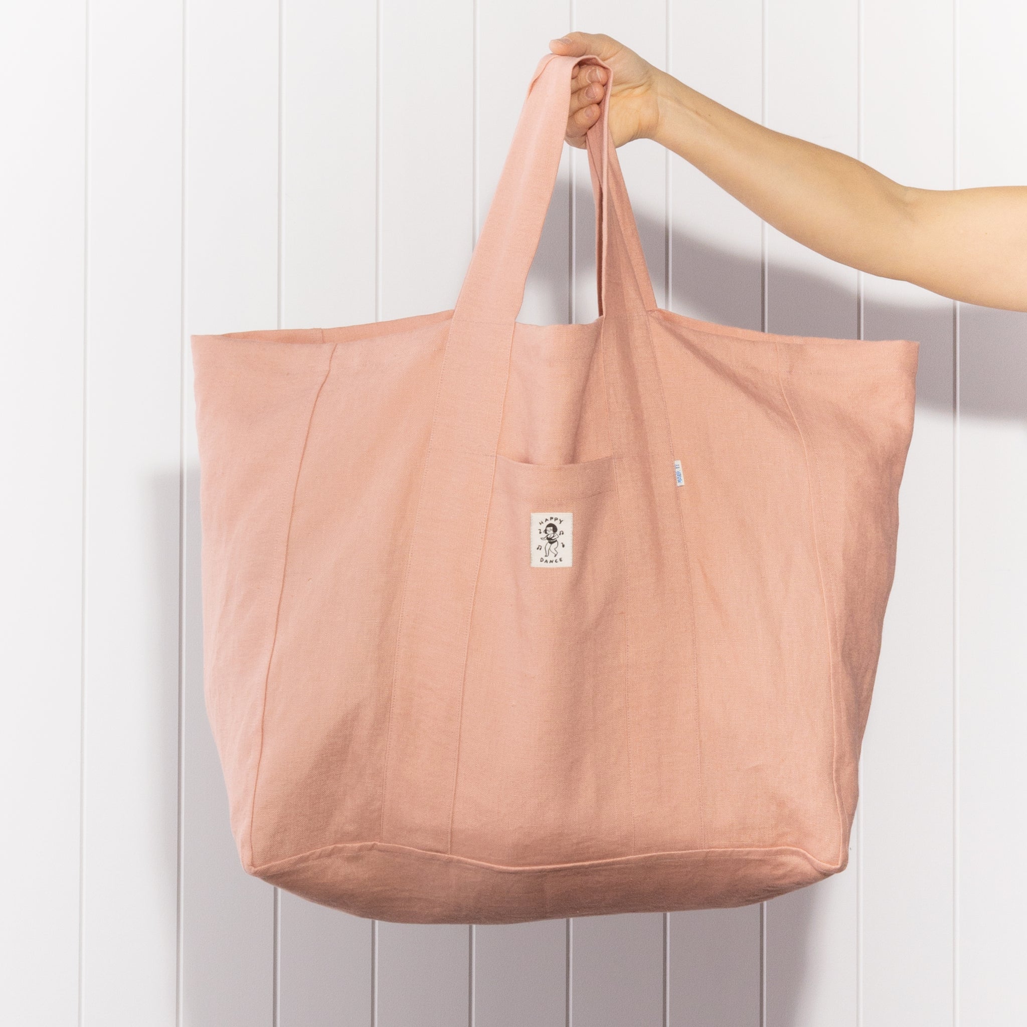 Margaret Howell MHL Shopper Bag - Washed Waxed Cotton Black