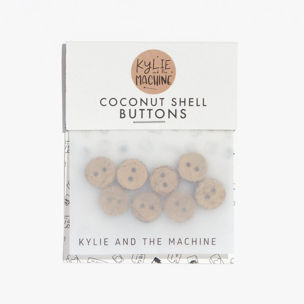 Coconut Shell Buttons 15mm Pack